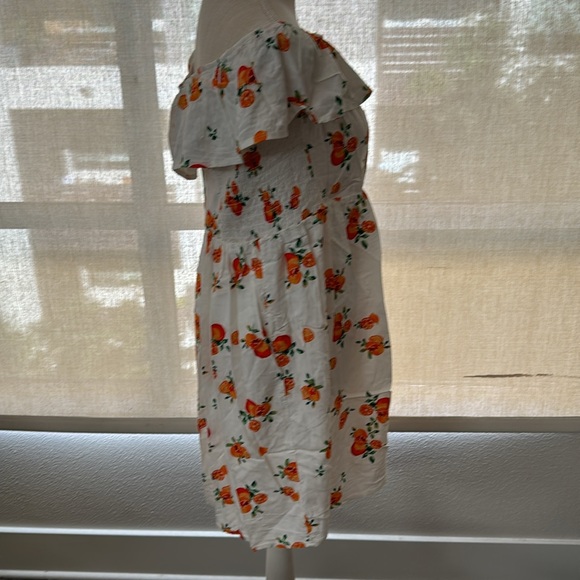 Nevena Rae NWOT Cute Off the Shoulder Orange Design Summer Dress - Picture 11 of 17